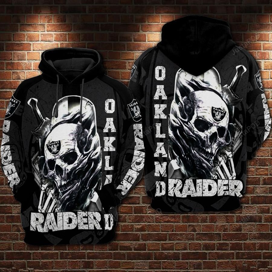 Oakland Raiders Nfl Football Skull Warrior 3d Hoodie For Men For Women Oakland Raiders All Over Printed Hoodie. Oakland Raiders 3d Shirt - a2e6cdc2b720 Oakland Raiders Nfl Football Skull Warrior 3d Hoodie For Men For Women Oakland Raiders All Over Printed Hoodie. Oakland Raiders 3d Shirt - a2e6cdc2b720