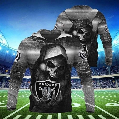 Oakland Raiders Santa Skull 3d Hoodie For Men For Women All Over Printed Hoodie - c08e40f35f18 Oakland Raiders Santa Skull 3d Hoodie For Men For Women All Over Printed Hoodie - c08e40f35f18