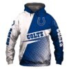 Official Indianapolis Colts NFL Men and Women 3D Hoodie And Zip Hoodie Indianapolis Colts 3D Shirt Indianapolis Colts All Over Printed Hoodie Shirt - 8bead6d6465b