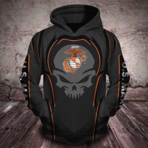Official New U.S.Marine Veterans Pullover Hoodies Custom 3D Graphic Printed 3D Hoodie All Over Print Hoodie For Men For Women - 795cb257d394