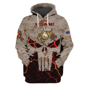 Official U.S Marines Pullover Hoodies Custom 3D Graphic Printed 3D Hoodie All Over Print Hoodie For Men For Women - e8204b157e3a