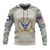 Official U.S.Air Force Veteran Pullover And Zippered Hoodies Custom 3D Graphic Printed 3D Hoodie All Over Print Hoodie For Men For Women - 5bb76e0b3e55