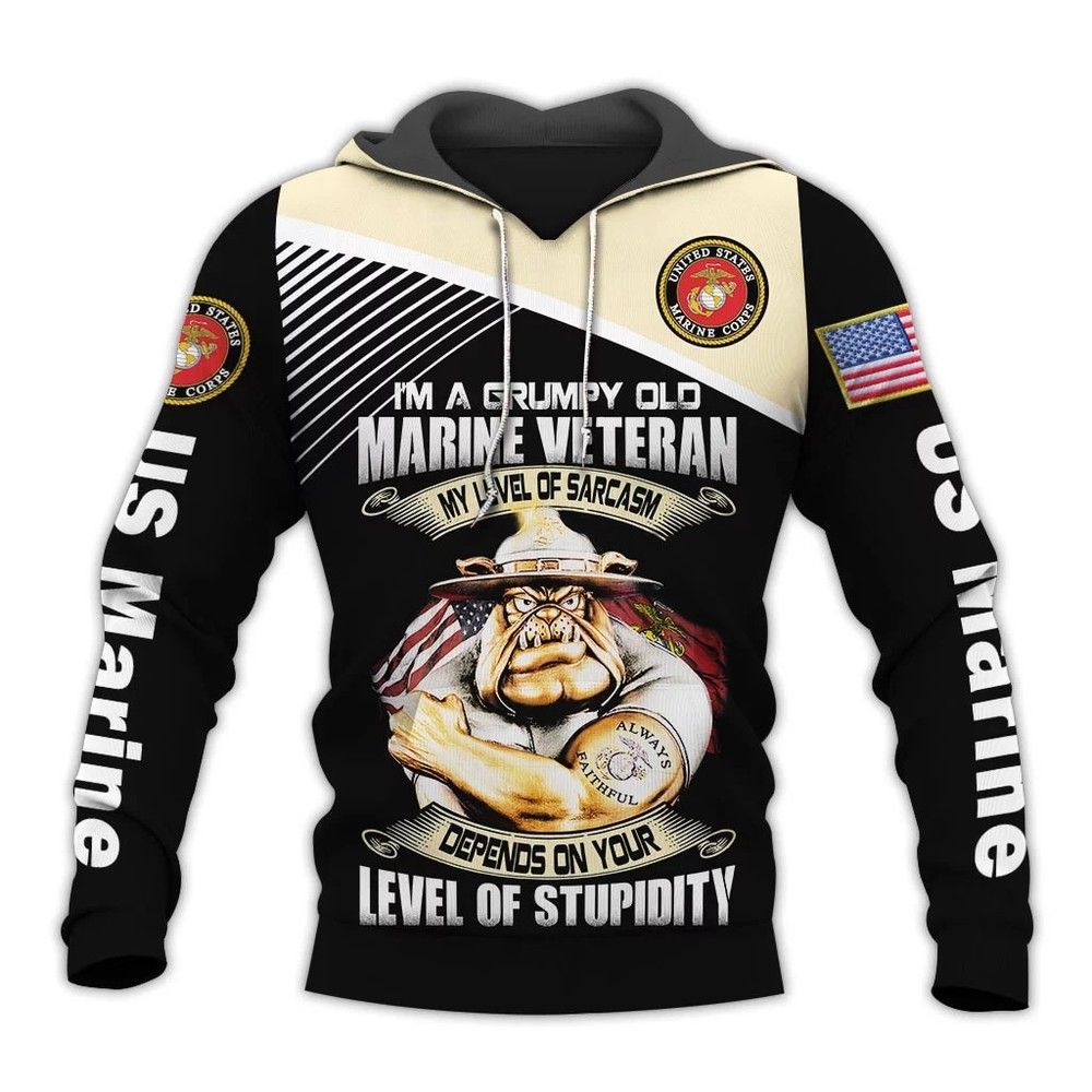 Official U.S.Marine Veterans Pullover Hoodies Grumpy Marines Drill Dog Mascot Hoodies Custom 3D Graphic Printed 3D Hoodie All Over Print Hoodie For Men For Women - 1214bd1c72da Official U.S.Marine Veterans Pullover Hoodies Grumpy Marines Drill Dog Mascot Hoodies Custom 3D Graphic Printed 3D Hoodie All Over Print Hoodie For Men For Women - 1214bd1c72da