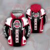 Ohio State Buckeyes All Over Print 3D Hoodie Ohio State Buckeyes 3D Full Printing Hoodie - a3080f89db0e