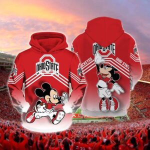 Ohio State Buckeyes Mickey 3D Hoodie For Men For Women All Over Printed Hoodie - 725958d213ca