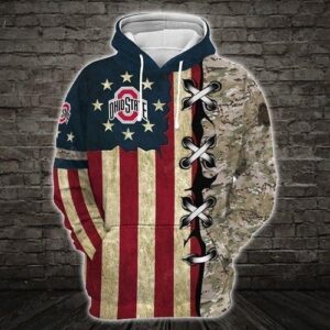 Ohio State Buckeyes Ncaa American Flag 3d Hoodie For Men For Women All Over Printed Hoodie - bb77b306c071