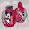 Ohio States Buckeyes Mickey 3D Hoodie All Over Printed Hoodie - f2c5d3522e2f