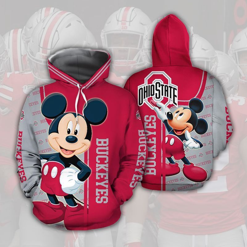 Ohio States Buckeyes Mickey 3D Hoodie All Over Printed Hoodie - f2c5d3522e2f Ohio States Buckeyes Mickey 3D Hoodie All Over Printed Hoodie - f2c5d3522e2f
