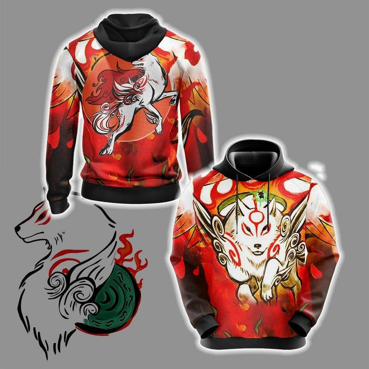Okami Unisex 3D Hoodie All Over Print Hoodie651 - d9b236b86e9b Okami Unisex 3D Hoodie All Over Print Hoodie651 - d9b236b86e9b