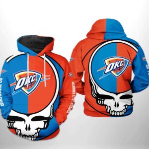 Oklahoma City Thunder NBA Grateful Dead 3D Printed Hoodie/Zipper Hoodie - a1f1c6ca988a