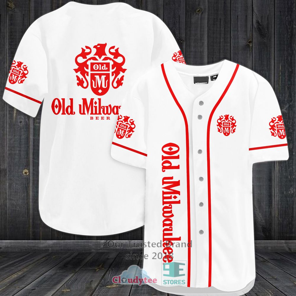 Old Milwaukee Beer Baseball Jersey Shirt Old Milwaukee Beer Baseball Jersey Shirt