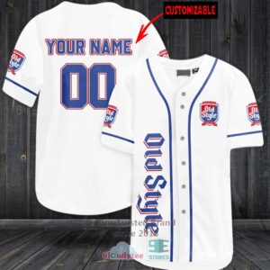 Old Style Beer Personalized Baseball Jersey Shirt