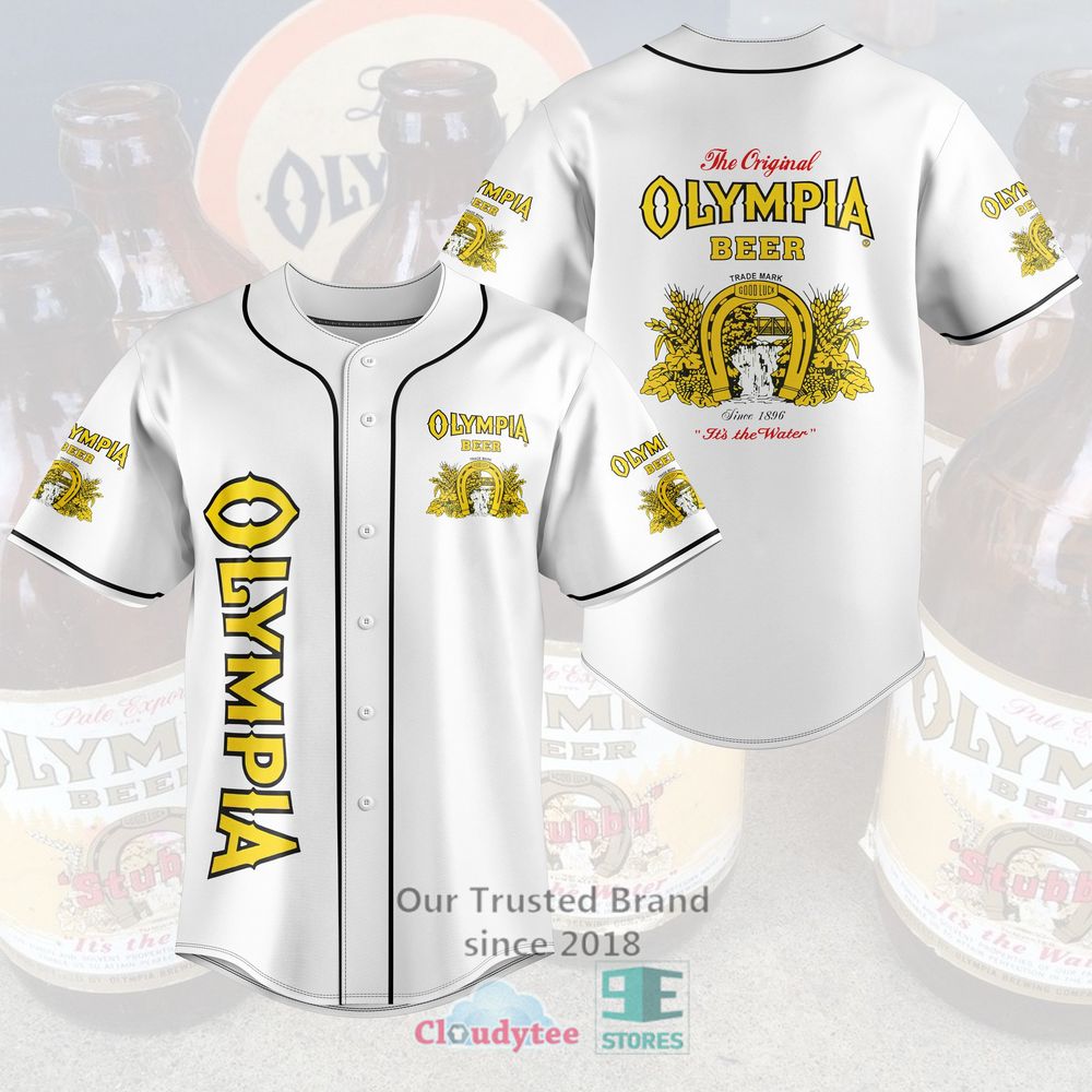 Olympia Brewing Company Baseball Jersey Shirt Olympia Brewing Company Baseball Jersey Shirt