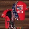 On Friday We Were Red Jesus Army Us Flag Baseball Jersey