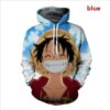 One Piece Luffy Pullover And Zippered Hoodies Custom 3D Graphic Printed 3D Hoodie All Over Print Hoodie For Men For Women - 87f2058244bd