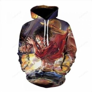 One Piece Luffy Pullover And Zippered Hoodies Custom 3d Graphic Printed 3d Hoodie All Over Print Hoodie For Men For Women - 6253c4b75c08