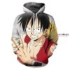 One Piece Monkey D. Luffy Grey 3D Hoodie For Men Women All Over 3D Printed Hoodie - b28acf534299