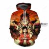 One Piece Monkey D. Luffy Orange 3D Hoodie For Men Women All Over 3D Printed Hoodie - b6673fd6a794