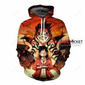 One Piece Monkey D. Luffy Orange 3D Hoodie For Men Women All Over 3D Printed Hoodie - b6673fd6a794