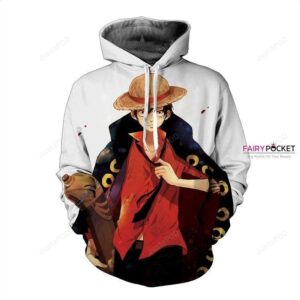 One Piece Monkey D. Luffy White 3D Hoodie For Men Women All Over 3D Printed Hoodie ï¿½ D - 6578f04e30a3