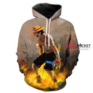 One Piece Portgas D. Ace Sable Brown 3D Hoodie For Men Women All Over 3D Printed Hoodie - da368a393ef9