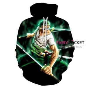 One Piece Roronoa Zoro Black 3D Hoodie For Men Women All Over 3D Printed Hoodie ï¿½ C - cd20824c94b4