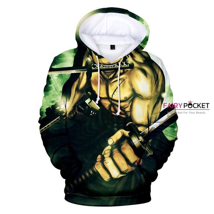One Piece Roronoa Zoro Green 3D Hoodie For Men Women All Over 3D Printed Hoodie - bca33fa8da99 One Piece Roronoa Zoro Green 3D Hoodie For Men Women All Over 3D Printed Hoodie - bca33fa8da99