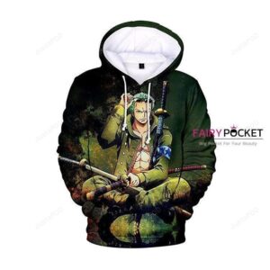 One Piece Roronoa Zoro Green 3D Hoodie For Men Women All Over 3D Printed Hoodie ï¿½ B - dcb89f3c6343