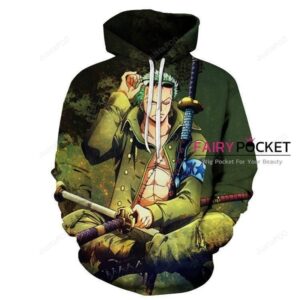 One Piece Roronoa Zoro Green 3D Hoodie For Men Women All Over 3D Printed Hoodie ï¿½ C - b16b8ccb9dda