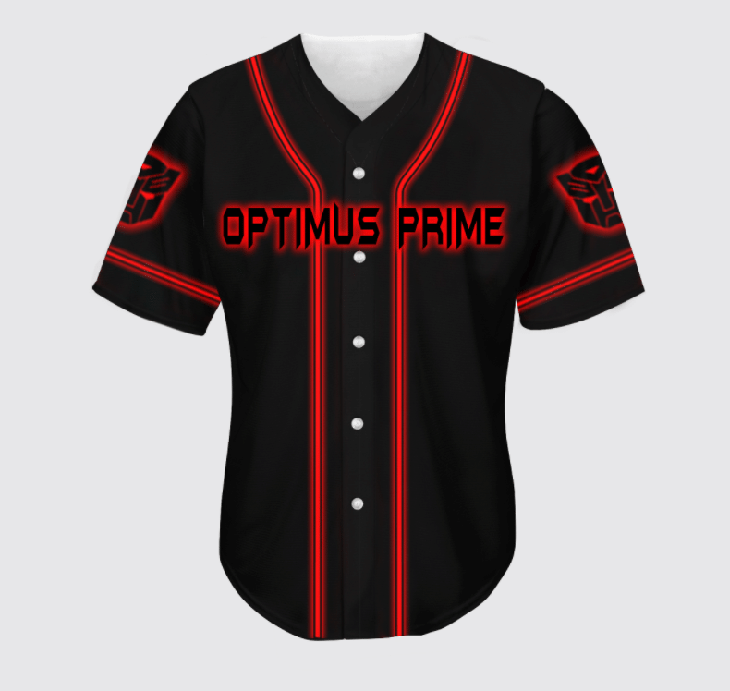 Optimus Prime Transformer Baseball Jersey Shirt Optimus Prime Transformer Baseball Jersey Shirt