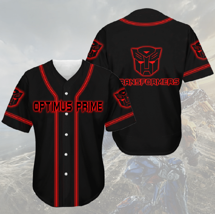 Optimus Prime Transformer Baseball Jersey Shirt Optimus Prime Transformer Baseball Jersey Shirt