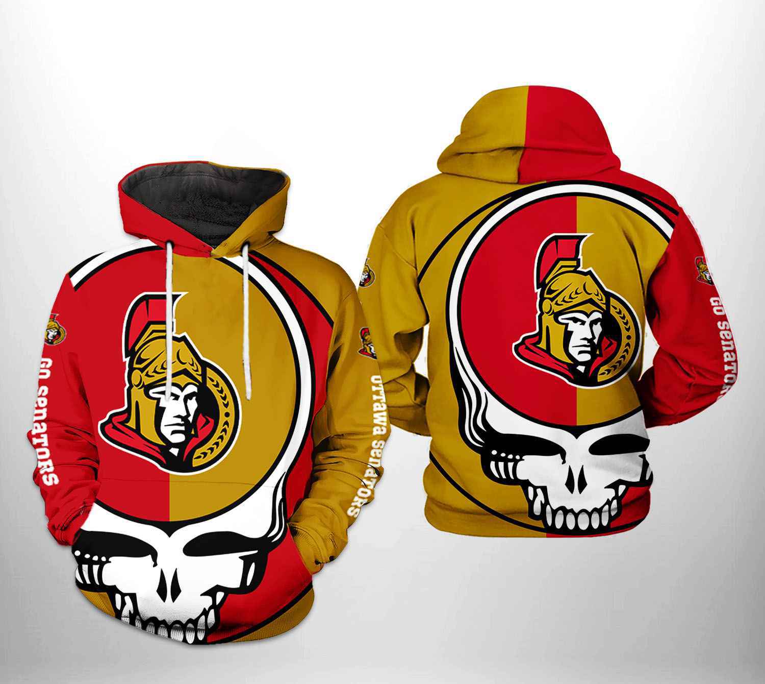 Ottawa Senators NHL Grateful Dead 3D Printed Hoodie/Zipper Hoodie - 6d29e8a9996c Ottawa Senators NHL Grateful Dead 3D Printed Hoodie/Zipper Hoodie - 6d29e8a9996c