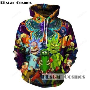 PLstar Cosmos 2017 Fashion Hip hop 3d Hoodies Hot cartoon rick and morty printed Women/Men Hoody Streetwear hooded sweatshirts - edc015ed2b31
