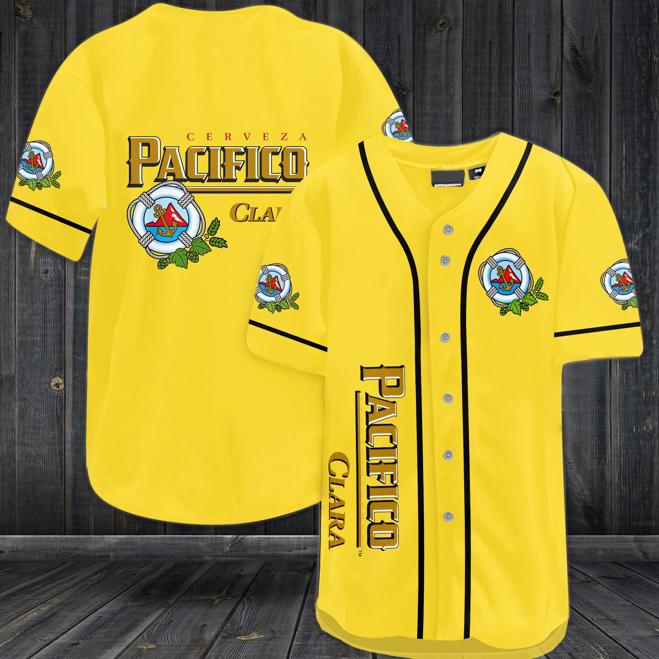 Pacifico Clara Baseball Jersey Pacifico Clara Baseball Jersey