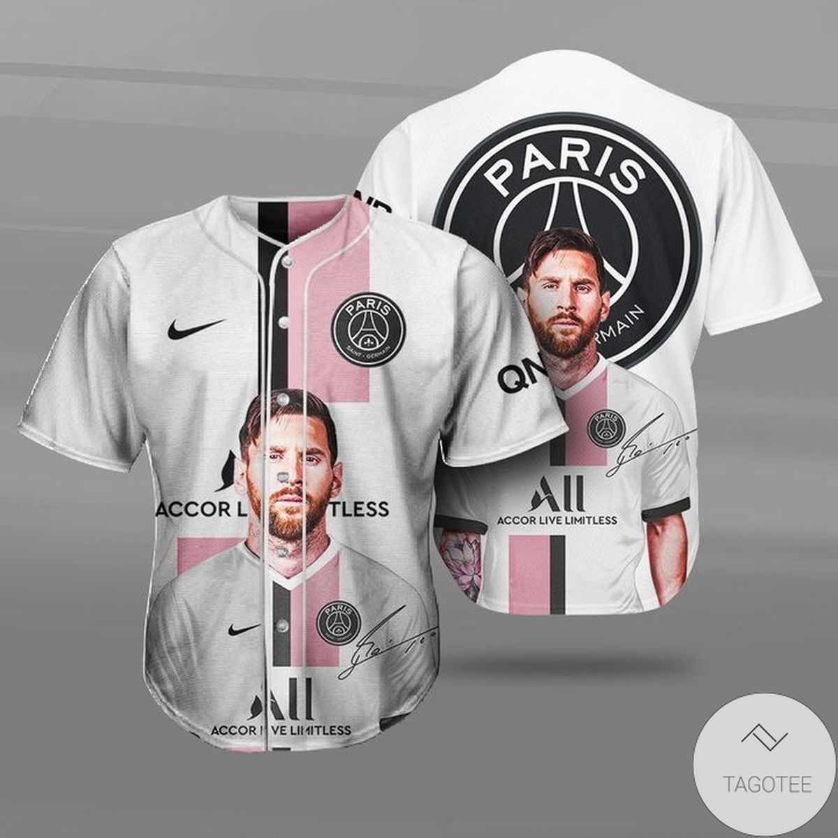 Paris Saint Germain Messi Baseball Jersey Paris Saint Germain Messi Baseball Jersey
