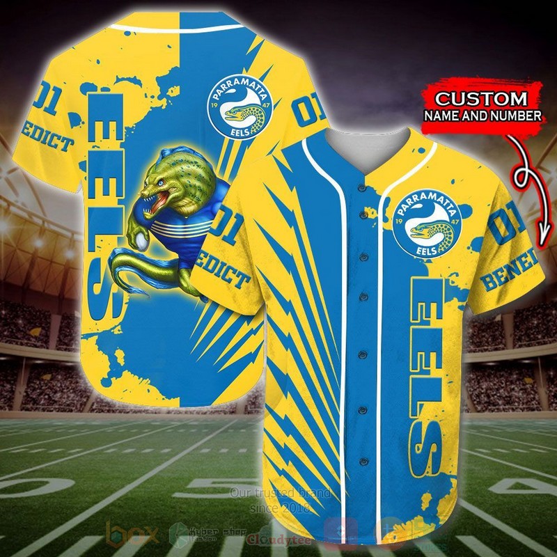 Parramatta Eels Nrl Personalized Baseball Jersey Parramatta Eels Nrl Personalized Baseball Jersey