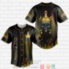 Patron Tequila Flame Skull Baseball Jersey