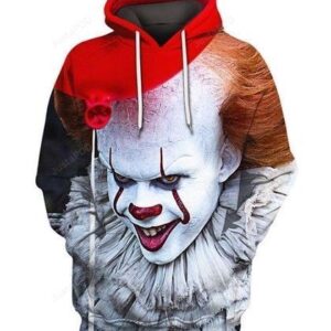 Pennywise It Smiling Dancing Cloud Halloween Horror Movie Pullover And Zippered Hoodies Custom 3d Graphic Printed 3d Hoodie All Over Print Hoodie For Men For Women - 6c348dc604f0
