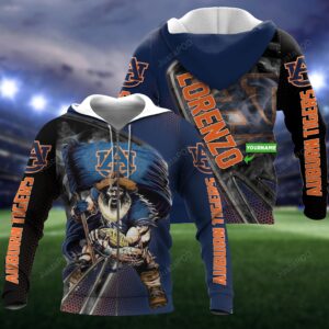 Personalized 3D Hoodie Auburn Tigers Custom Name 3D All Over Printed Hoodie - 2097b0090bed