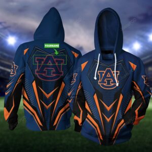 Personalized 3D Hoodie Auburn Tigers Custom Name 3D All Over Printed Hoodie - 3f9ac4543298