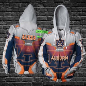 Personalized 3D Hoodie Auburn Tigers Custom Name 3D All Over Printed Hoodie - c8eb9c38446f