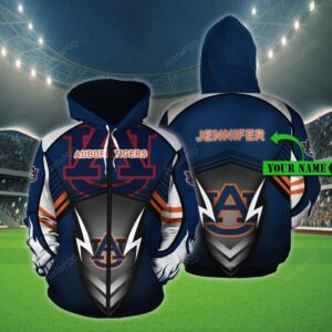 Personalized 3D Hoodie Auburn Tigers Custom Name 3D All Over Printed Hoodie - d1dbbd1b0d02