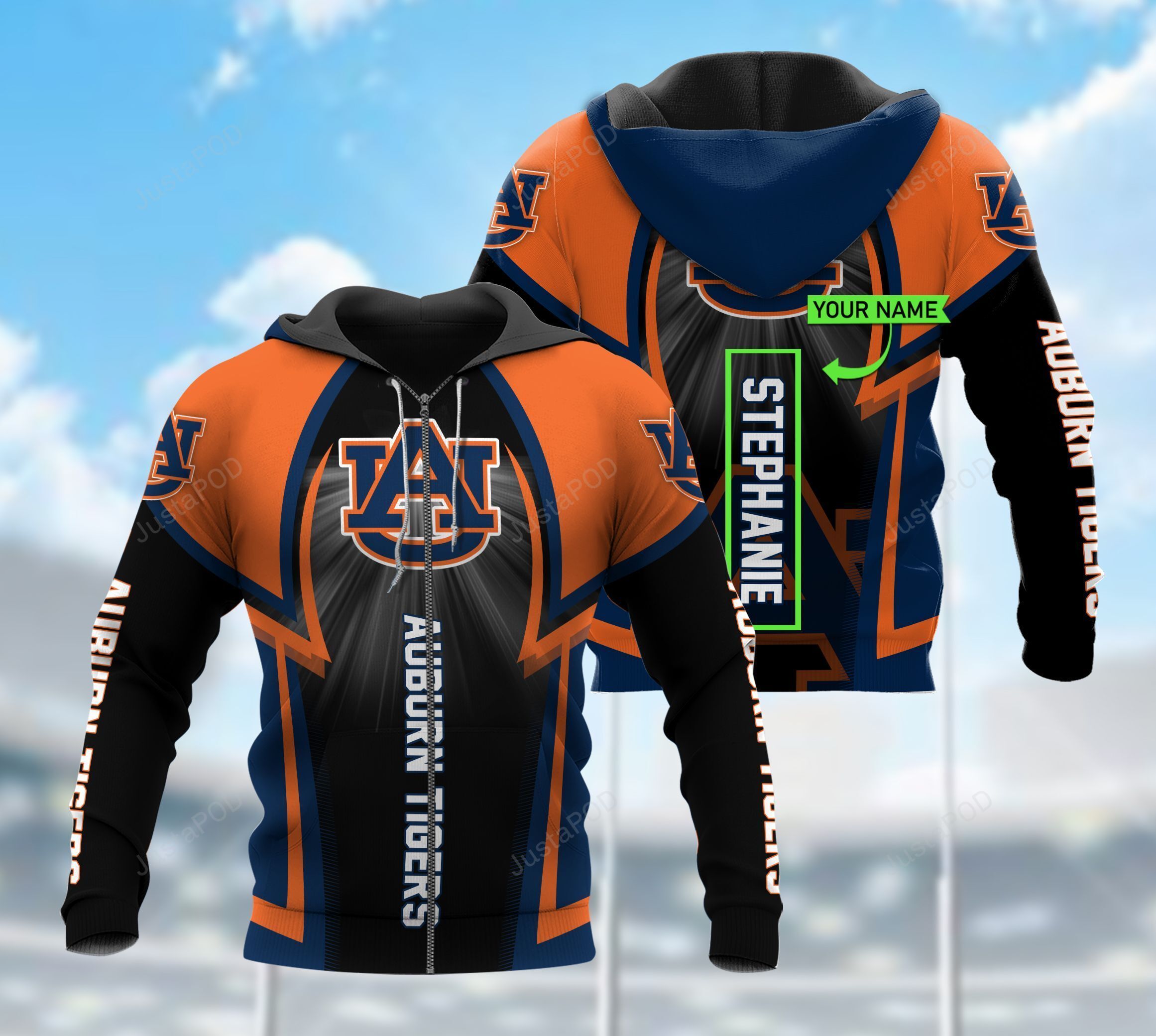 Personalized 3D Hoodie Auburn Tigers Custom Name 3D All Over Printed Hoodie - d68964a5c16f Personalized 3D Hoodie Auburn Tigers Custom Name 3D All Over Printed Hoodie - d68964a5c16f