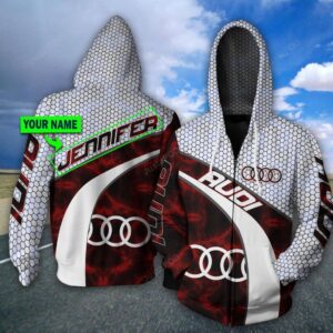 Personalized 3D Hoodie Audi Custom Name 3D All Over Printed Hoodie - 721ed8cac217
