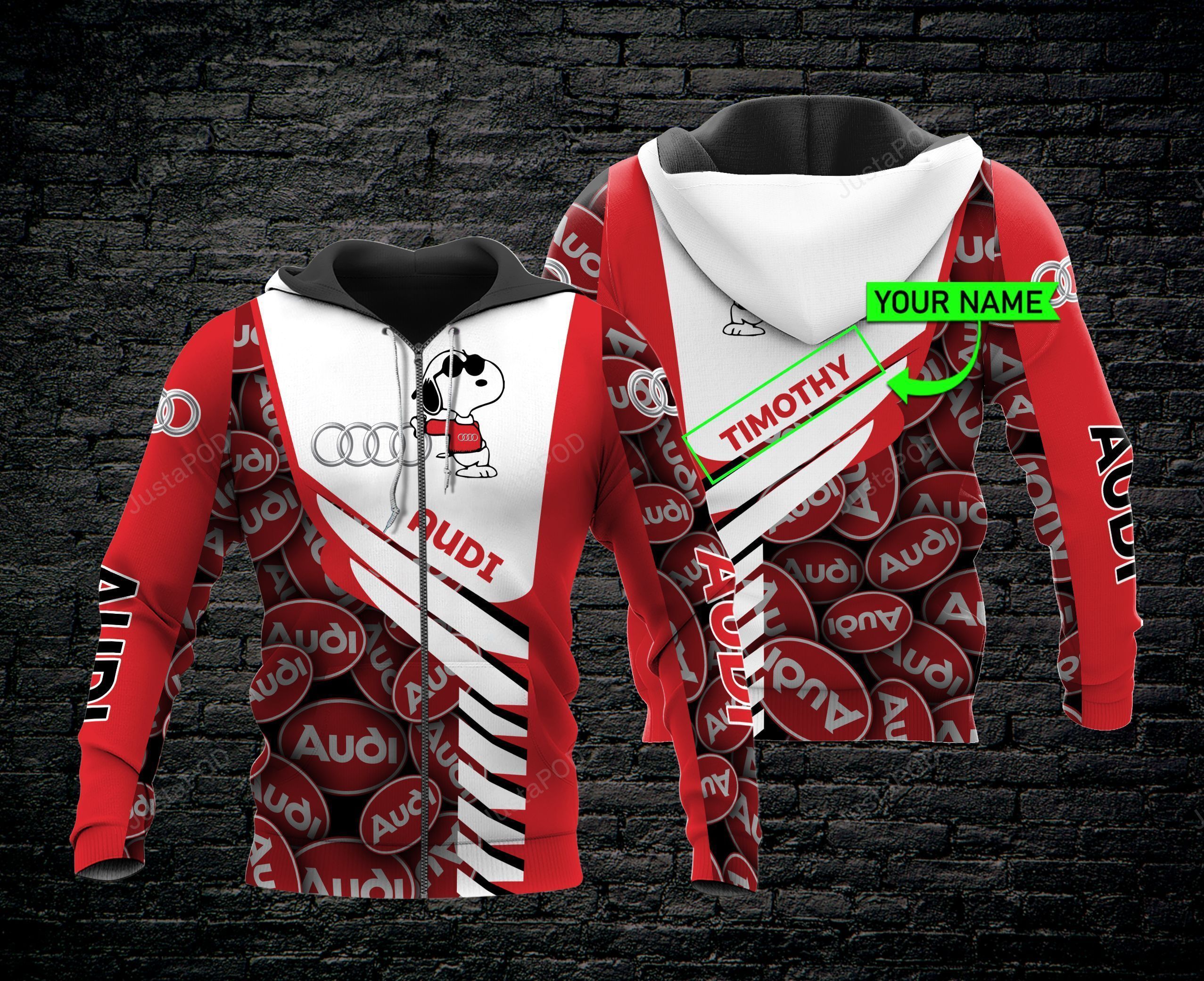 Personalized 3D Hoodie Audi Snoopy Custom Name 3D All Over Printed Hoodie - 270749f3b4ba Personalized 3D Hoodie Audi Snoopy Custom Name 3D All Over Printed Hoodie - 270749f3b4ba