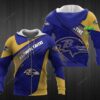 Personalized 3D Hoodie Baltimore Ravens Custom Name 3D All Over Printed Hoodie - 8feb5cbaa5fe