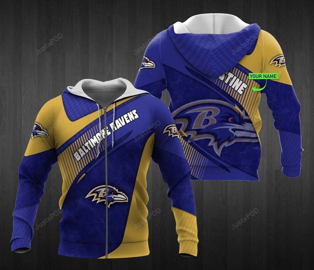 Personalized 3D Hoodie Baltimore Ravens Custom Name 3D All Over Printed Hoodie - 8feb5cbaa5fe Personalized 3D Hoodie Baltimore Ravens Custom Name 3D All Over Printed Hoodie - 8feb5cbaa5fe
