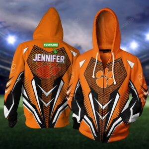Personalized 3D Hoodie Clemson Tiger Custom Name 3D All Over Printed Hoodie - 501dc81713eb