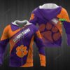 Personalized 3D Hoodie Clemson Tigers Custom Name 3D All Over Printed Hoodie - 11cd5705f267