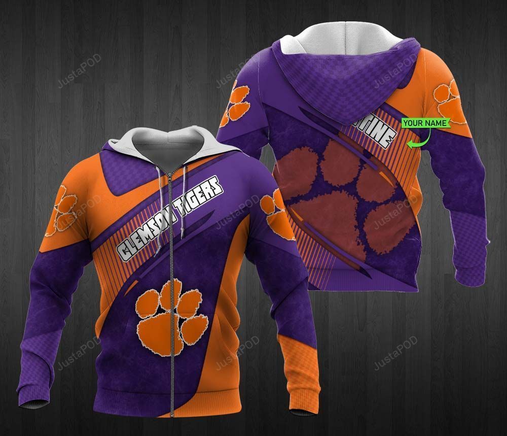Personalized 3D Hoodie Clemson Tigers Custom Name 3D All Over Printed Hoodie - 11cd5705f267 Personalized 3D Hoodie Clemson Tigers Custom Name 3D All Over Printed Hoodie - 11cd5705f267